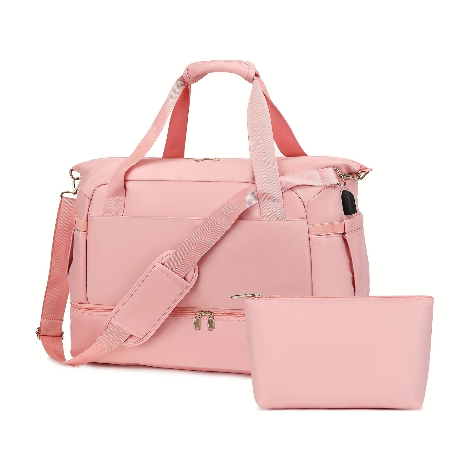 Women's Travel Duffel Bag, Sports Gym Yoga Duffel Bag Weekender Overnight Totes Bag