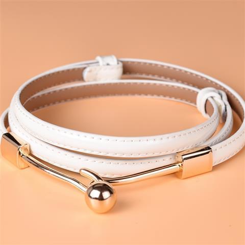Bright Leather Fashion Korean Decorative Belt Women
