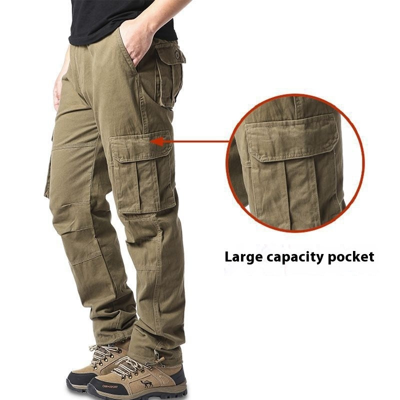 Men's Multi-pocket Plus Size 100 Cotton Cargo Pants