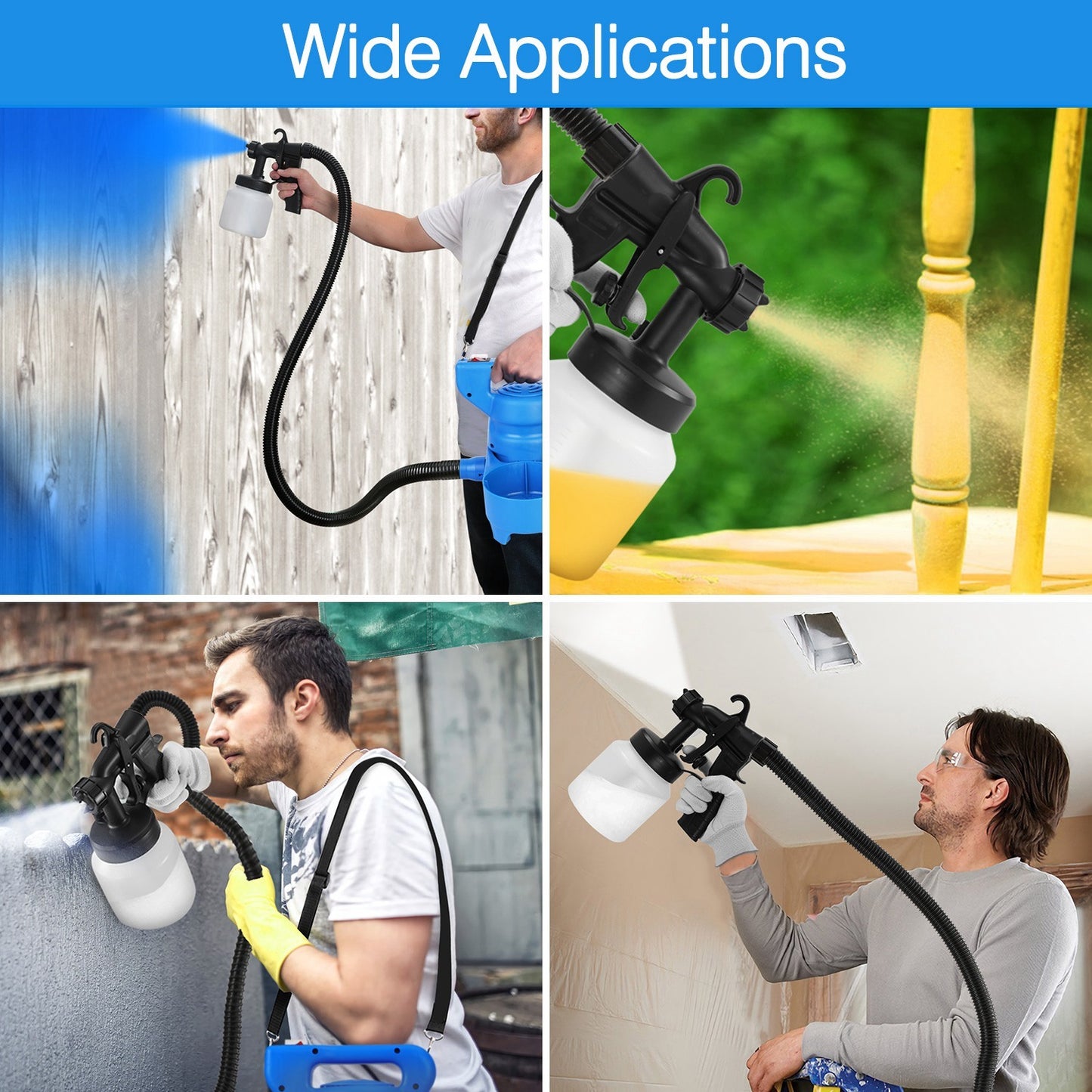 1Pc 800ML Paint Sprayer Painter 650W Oil Primer Water Paint Sprayer Machine