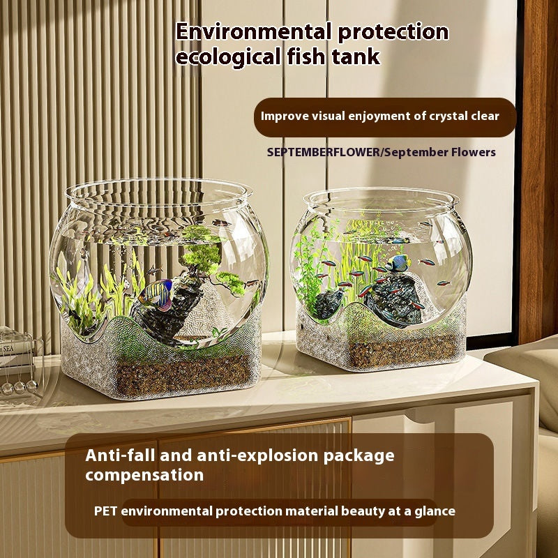 Transparent PET Material Simple And Durable Plastic Drop-resistant Fish Tank