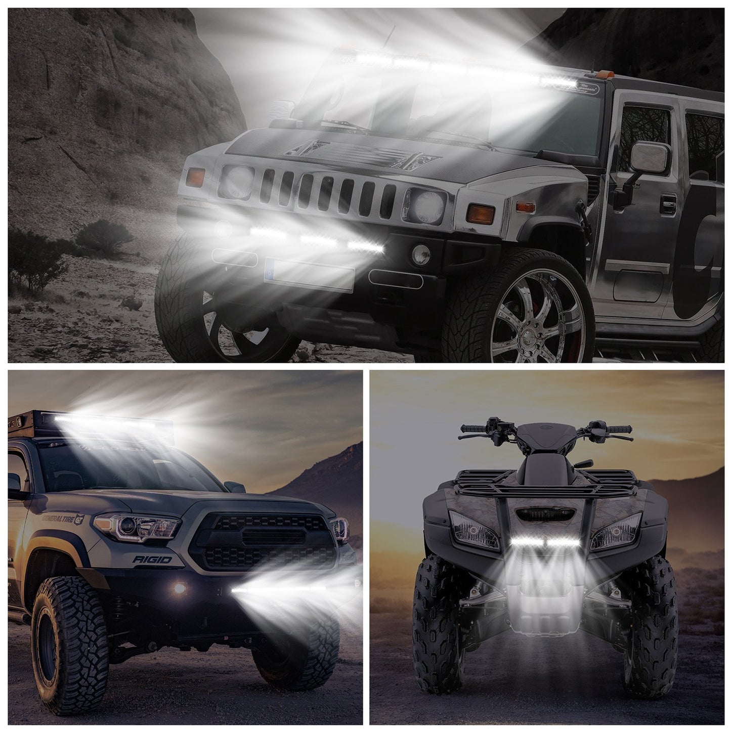 7in LED Light Bar Single Row Offroad Spot Lights 18W Ultra Slim Straight Work Light For Trailer Truck Bus Boat