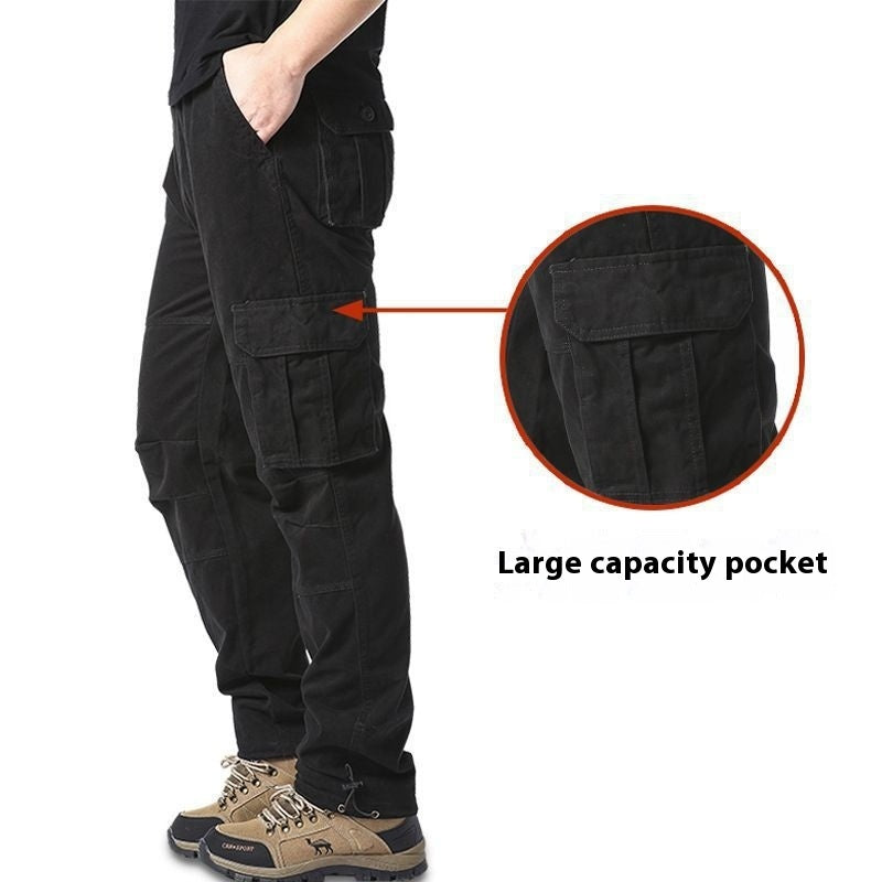 Men's Multi-pocket Plus Size 100 Cotton Cargo Pants