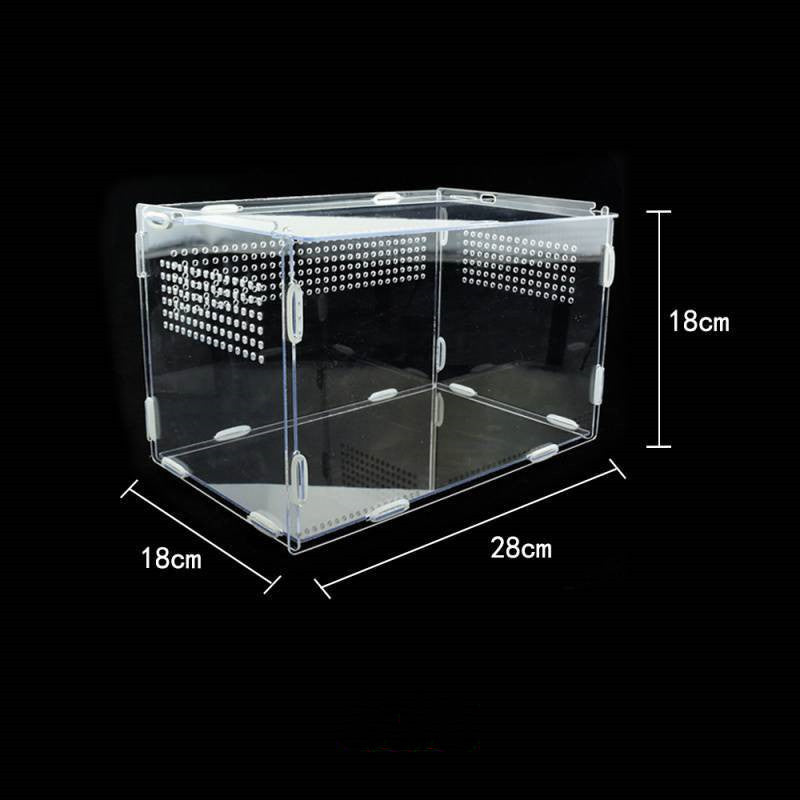 Reptile Tank Feeding Thermal Box Acrylic Transparent