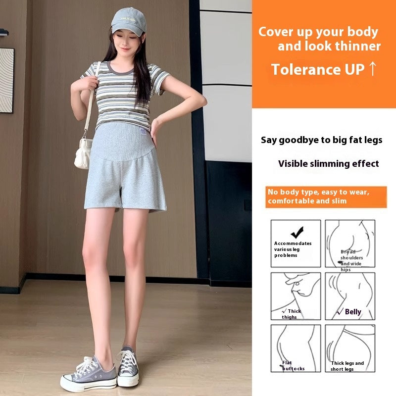 Casual Sports Belly Support One Third Legging Pants