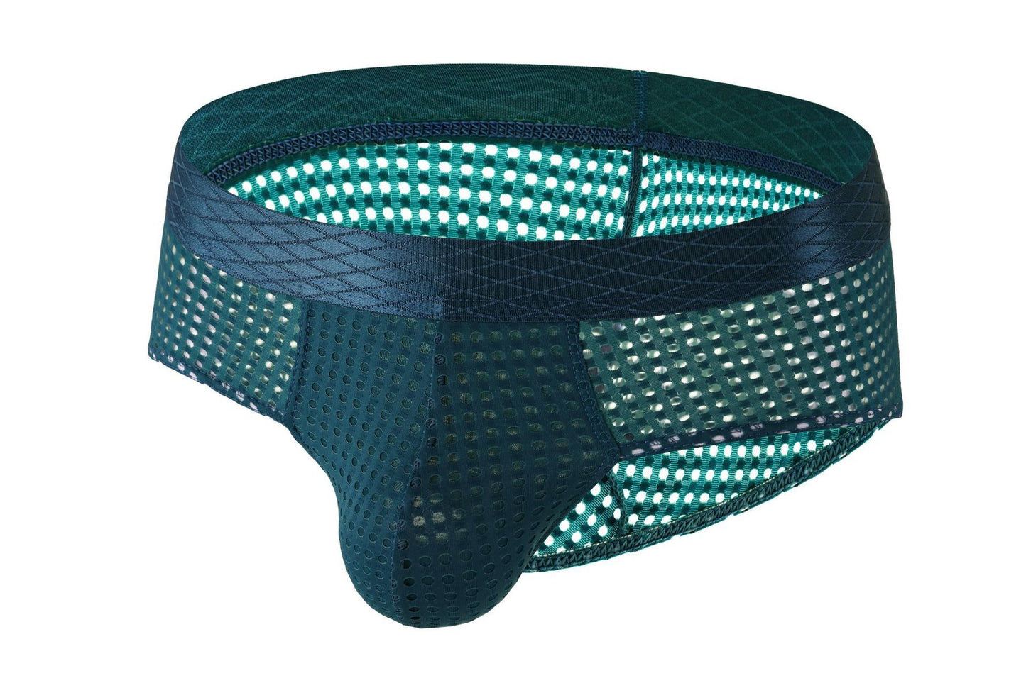 Men's Large Mesh Low Waist Wide Belt Briefs