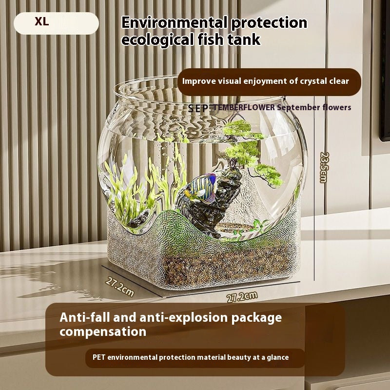Transparent PET Material Simple And Durable Plastic Drop-resistant Fish Tank