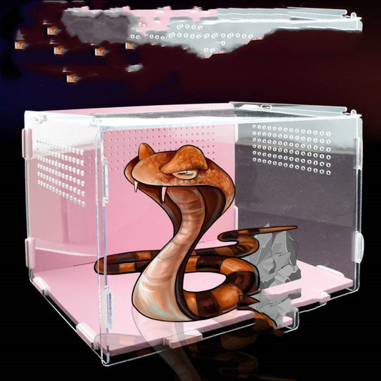 Reptile Tank Feeding Thermal Box Acrylic Transparent
