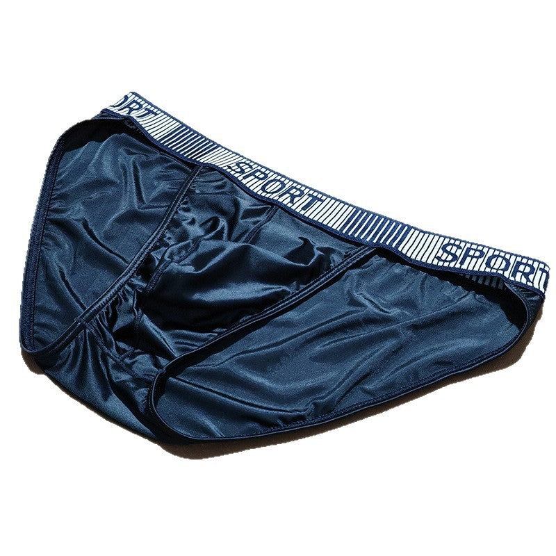 Ice Silk Men's Underwear High Slit Triangle Close-fitting Shorts