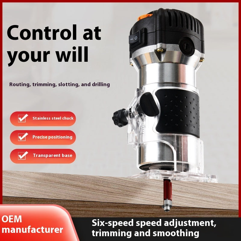 6-speed Control Electric Woodworking Trimmer Electric Router