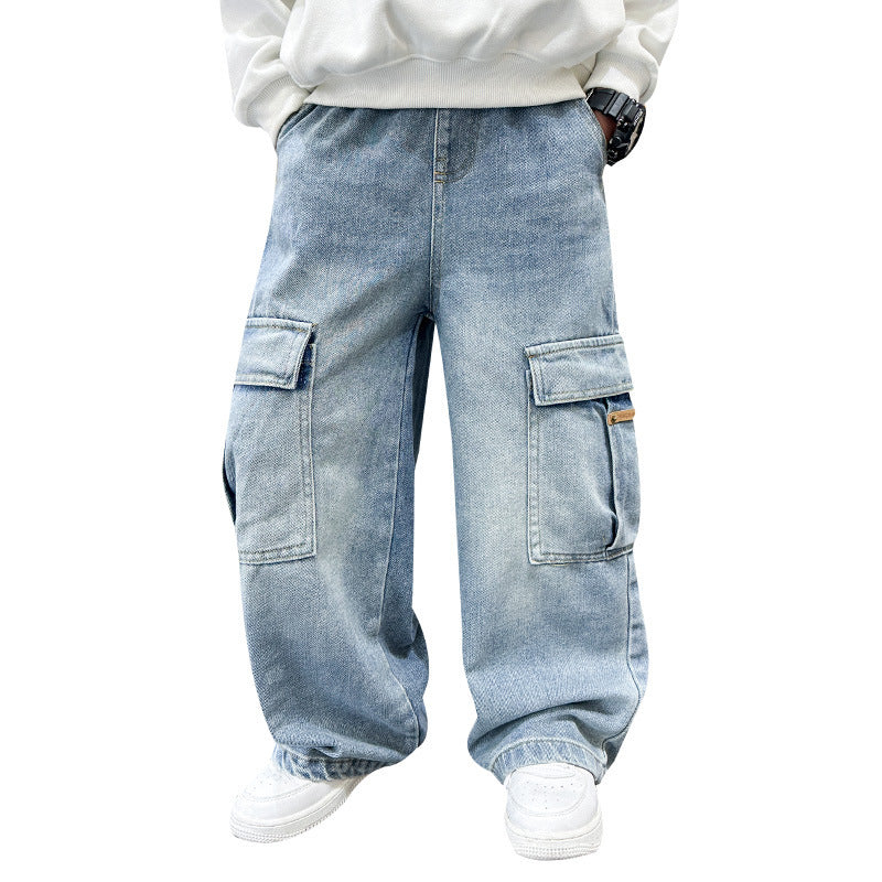 Boys' Jeans Spring And Autumn