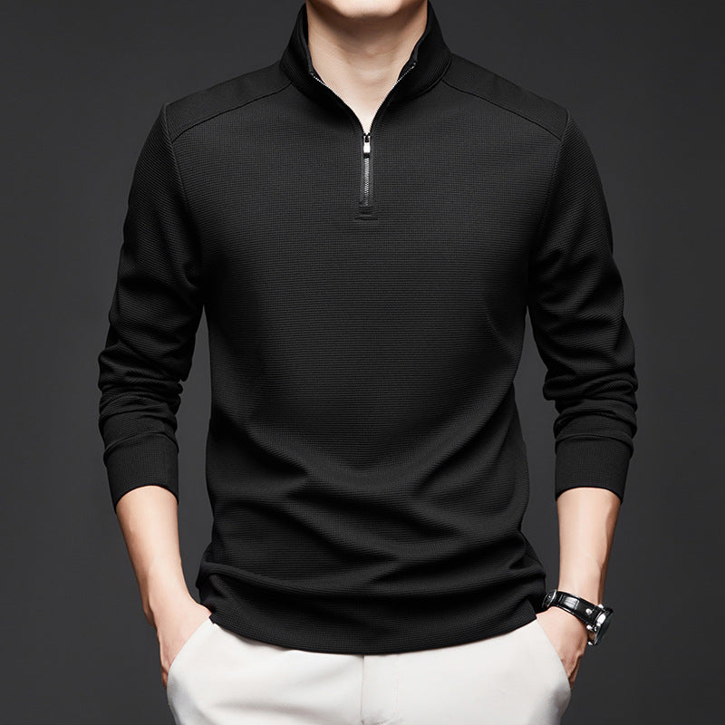 New Men's Sweater Lapel Long Sleeve
