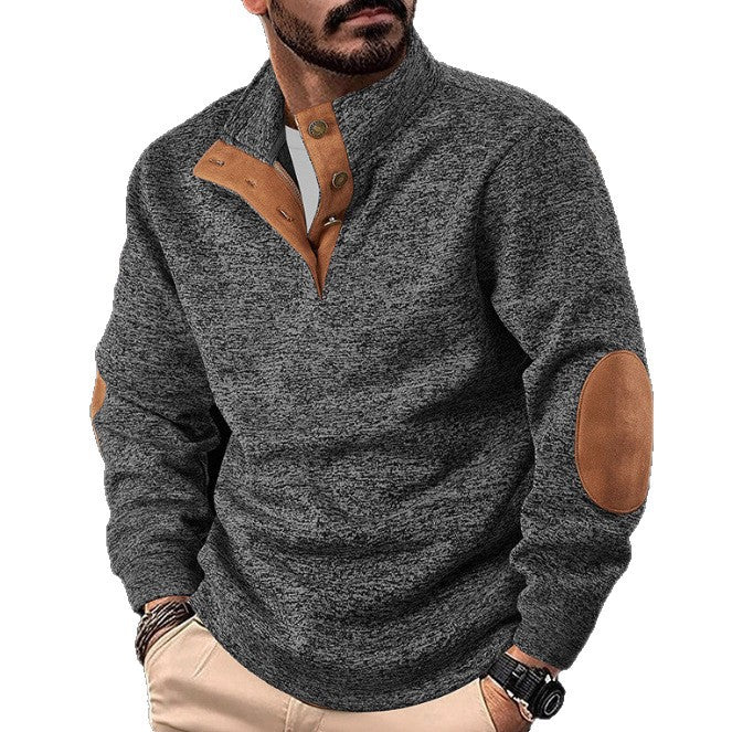 Men's Casual Printed Pullover Sweatshirt Knitwear