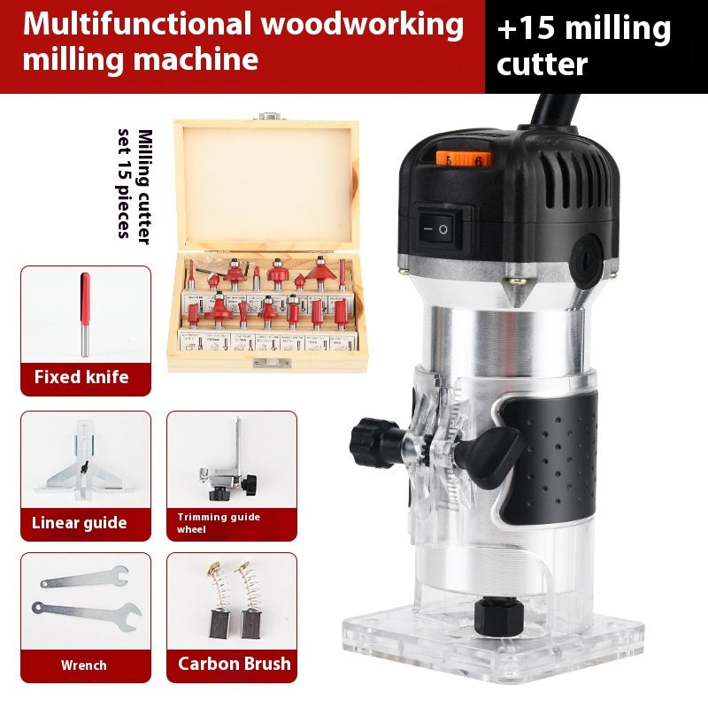 6-speed Control Electric Woodworking Trimmer Electric Router
