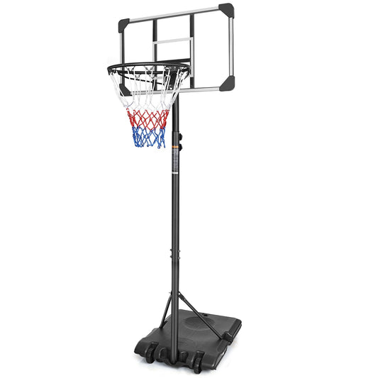 Portable Basketball Goal System With Base & Wheels, Indoor Outdoor Use For Teens