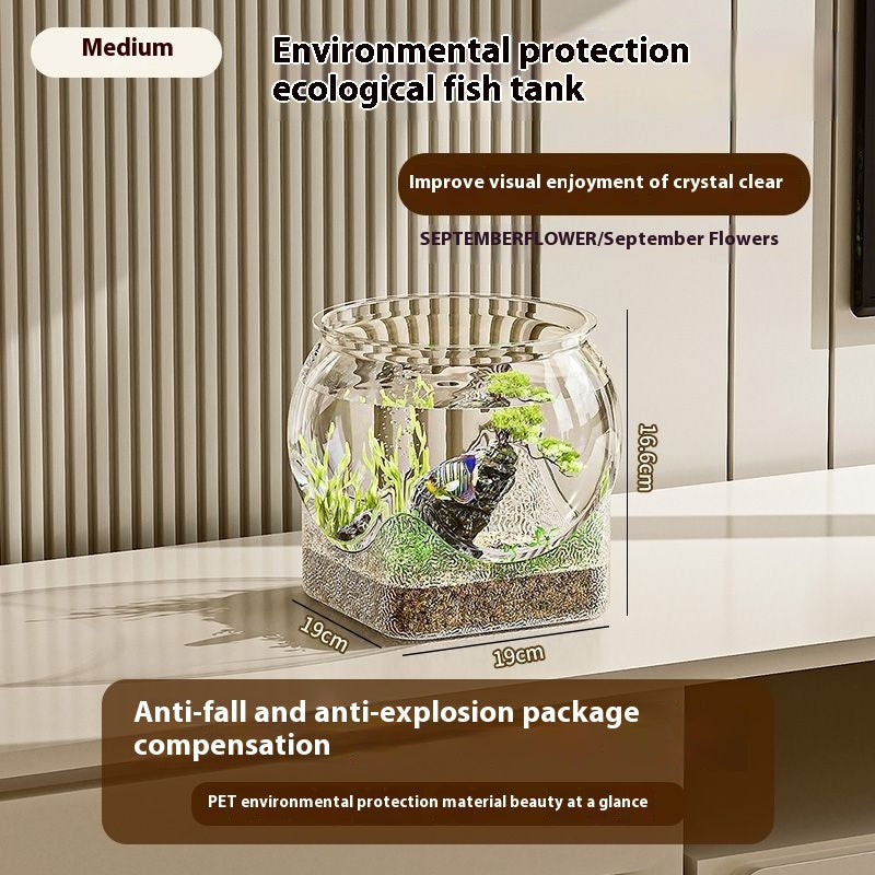 Transparent PET Material Simple And Durable Plastic Drop-resistant Fish Tank