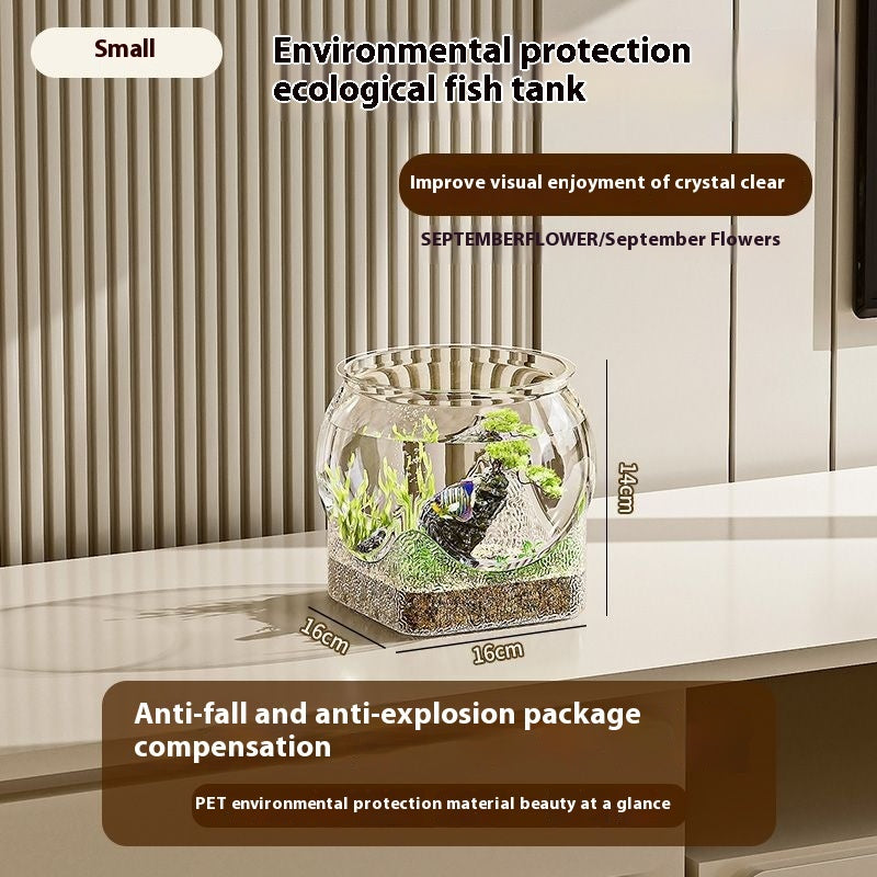 Transparent PET Material Simple And Durable Plastic Drop-resistant Fish Tank