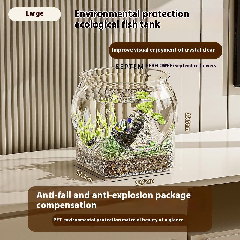 Transparent PET Material Simple And Durable Plastic Drop-resistant Fish Tank
