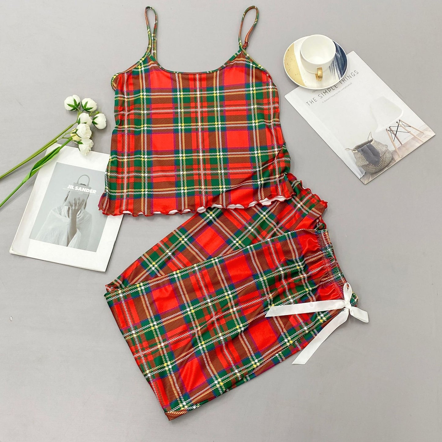 Women's Christmas Long Pajamas Thickness Thin